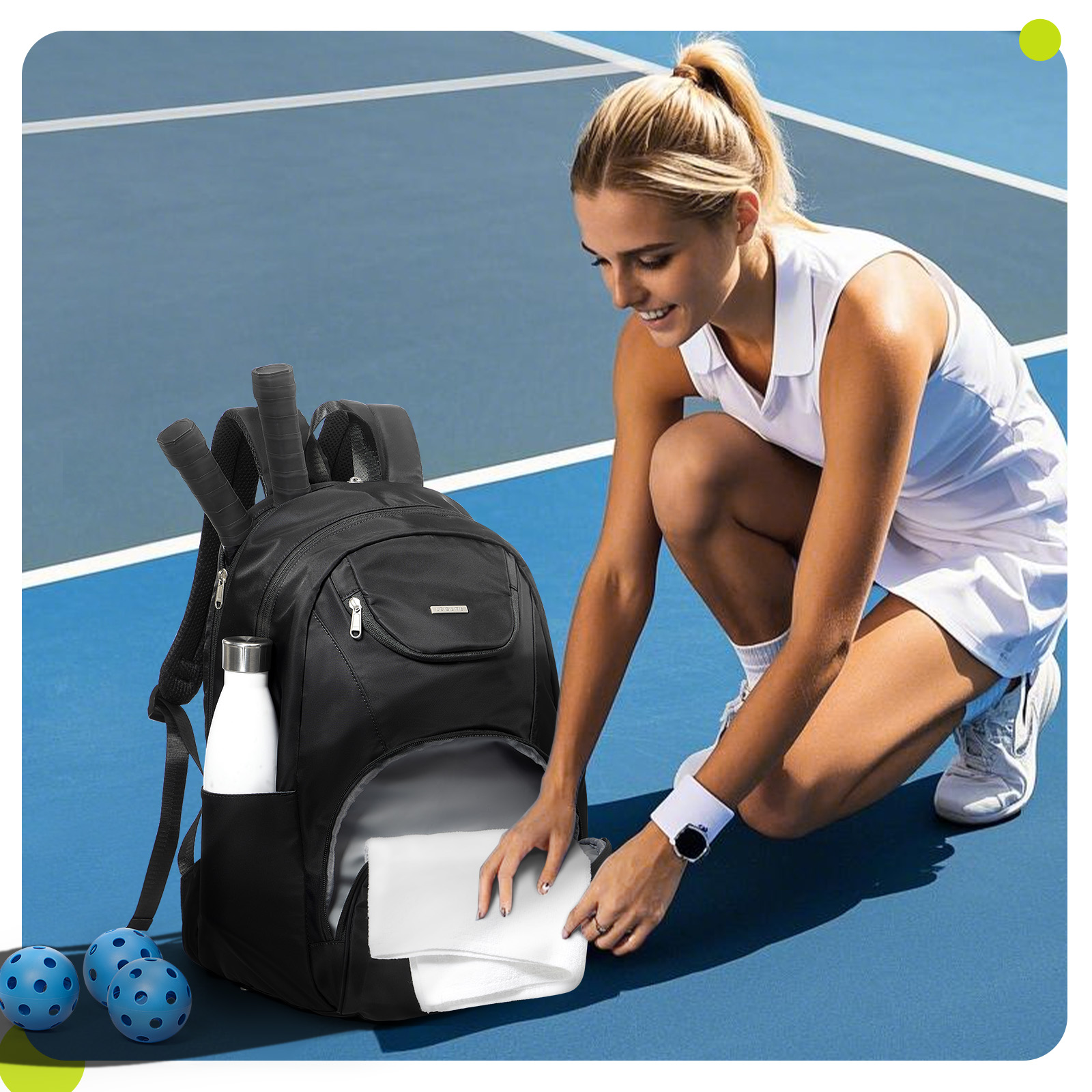 테니스 가방 테니스 백팩 여성용 남성용 2개 라켓 수납 - Tennis Racket 리뷰 및 가격