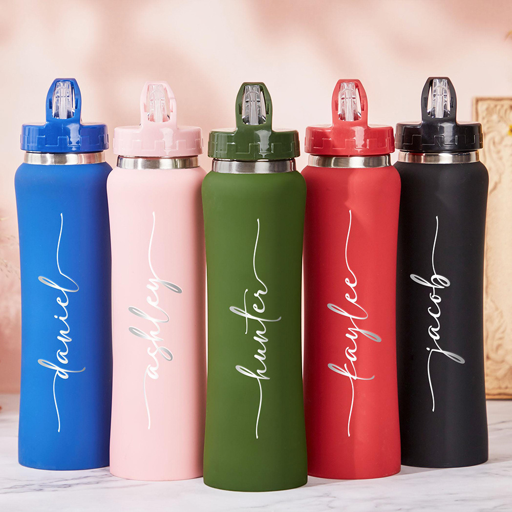 개인 맞춤형 이름이 새겨진 스테인리스 스틸 물병(스트로 - Sports Water Bottle Insulated 리뷰 및 가격