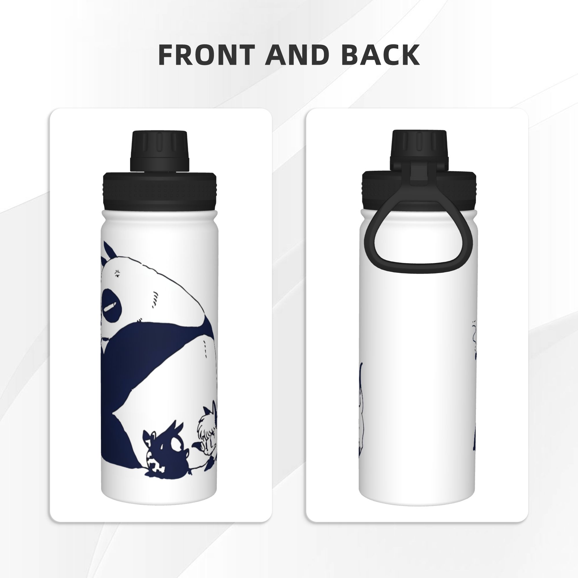 란마 1/2 일본 애니메이션 팬더 디자인 18온스 스포 - Sports Water Bottle Insulated 리뷰 및 가격