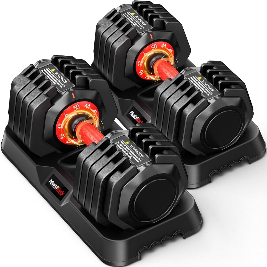 조절 가능한 덤벨 세트, 25파운드 또는 50파운드,  - Dumbbell Set 리뷰 및 가격